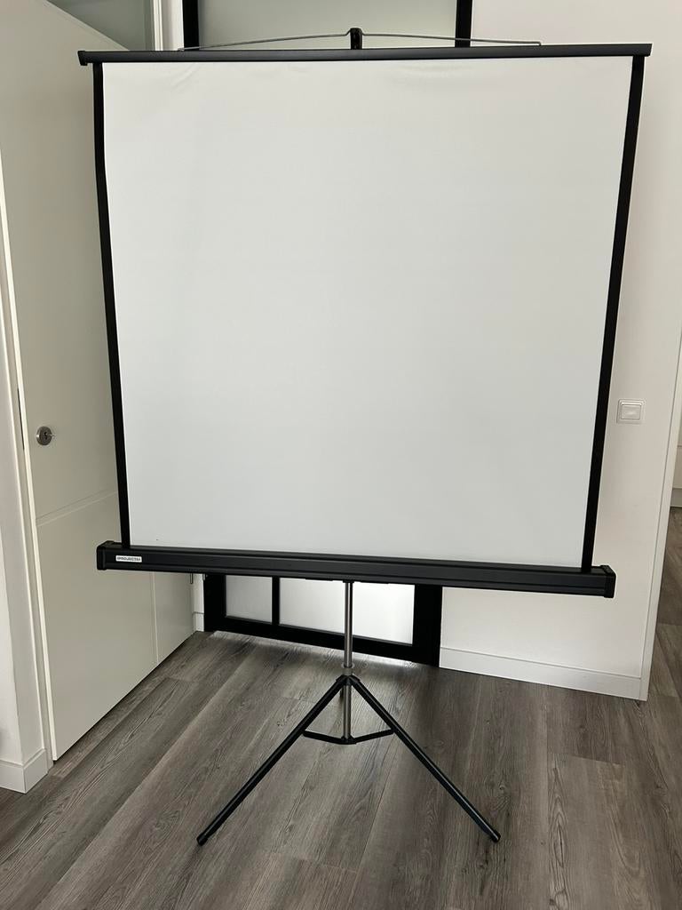 Projectiescherm Projecta op statief, Audio, Tv en Foto, Projectieschermen, Ophalen, Handmatig, Gebruikt