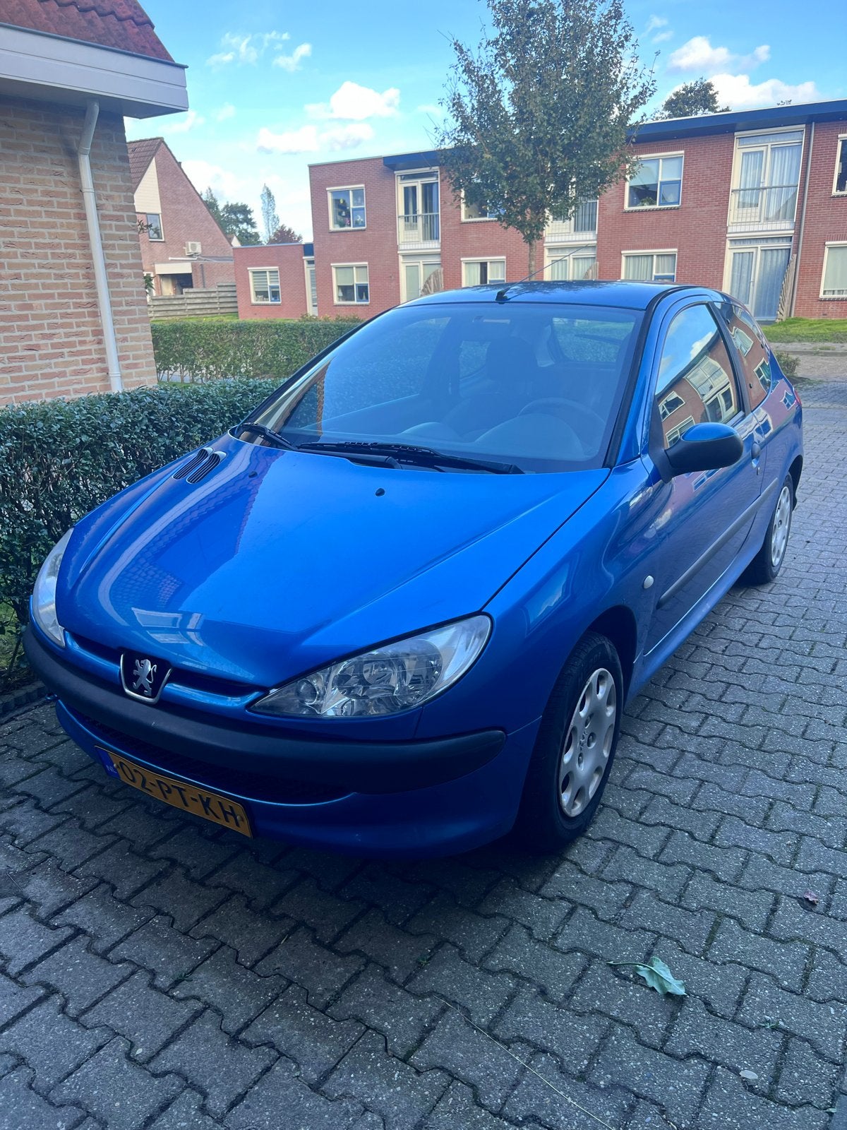 Peugeot 206 1.4 X-line 3D 2004 Blauw, Auto's, Voorwielaandrijving, 31 €/maand, 4 cilinders, Blauw