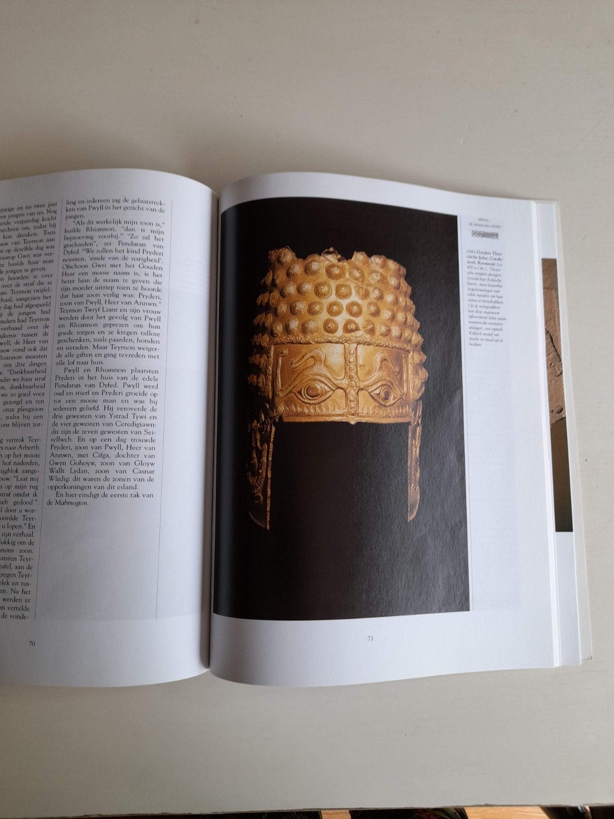 Deze gouden HELM word uitgebreid, Ophalen of Verzenden, Zo goed als nieuw