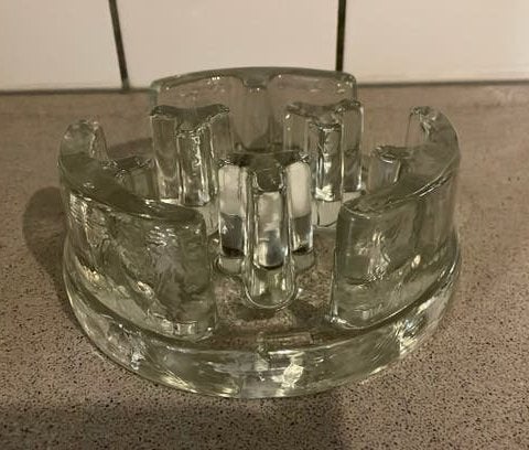 Prachtige glazen rechaud Georgeshutte design Georgshutte, Ophalen of Verzenden, Zo goed als nieuw