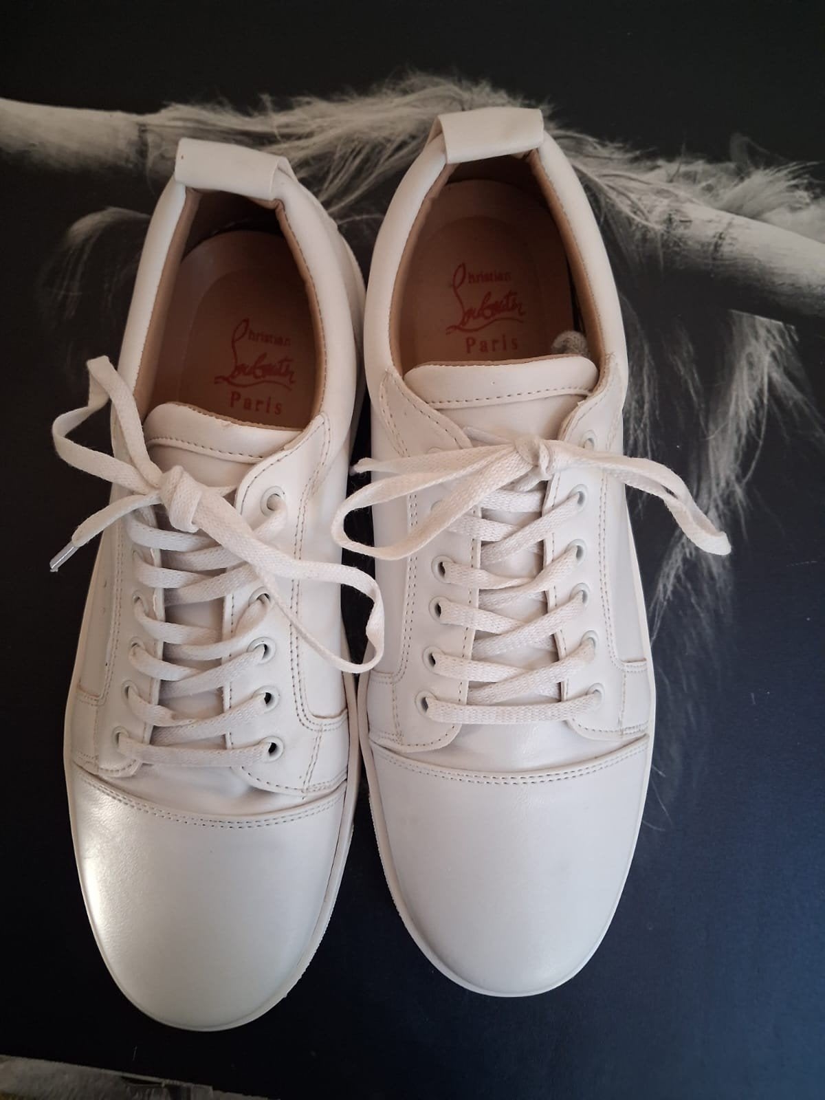 Christian louboutin rantulow sneakers, Ophalen of Verzenden, Zo goed als nieuw, Wit