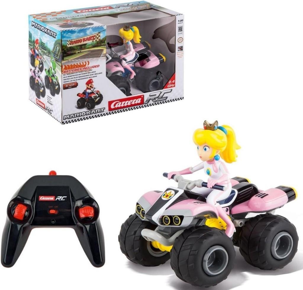 Carrera RC Mario Kart - Peach - Quad 2,4GHz, Hobby en Vrije tijd, Modelbouw | Radiografisch | Auto's, Nieuw, Auto offroad, Elektro