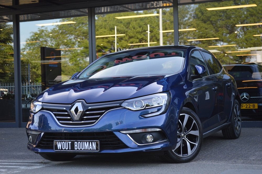 Renault Mégane 1.3 TCe Bose Panorama Navi Clima Cruise CarP, Voorwielaandrijving, Euro 6, 4 cilinders, Blauw