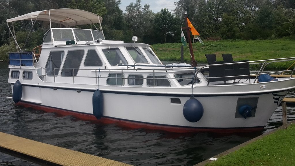 Super Lauwersmeerkruiser 12x3,60 m 105 pk Daf boegschroef, Watersport en Boten, Overige merken, Binnenboordmotor, Kruiser, 105 pk