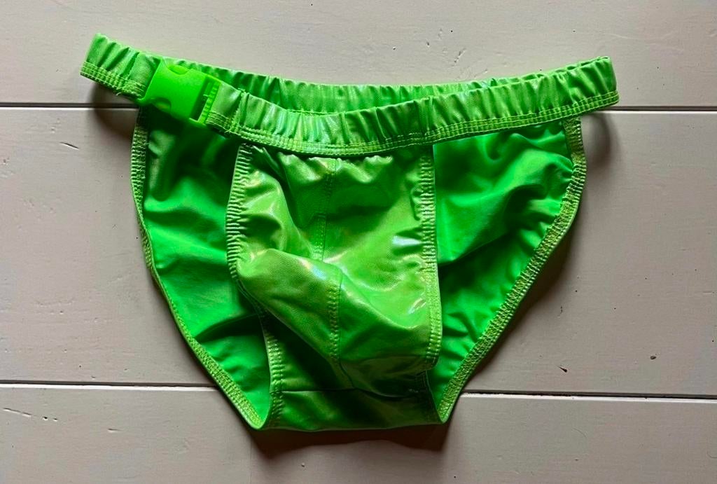 Nieuwe lak slip maat L, Verzenden, Groen, Slip