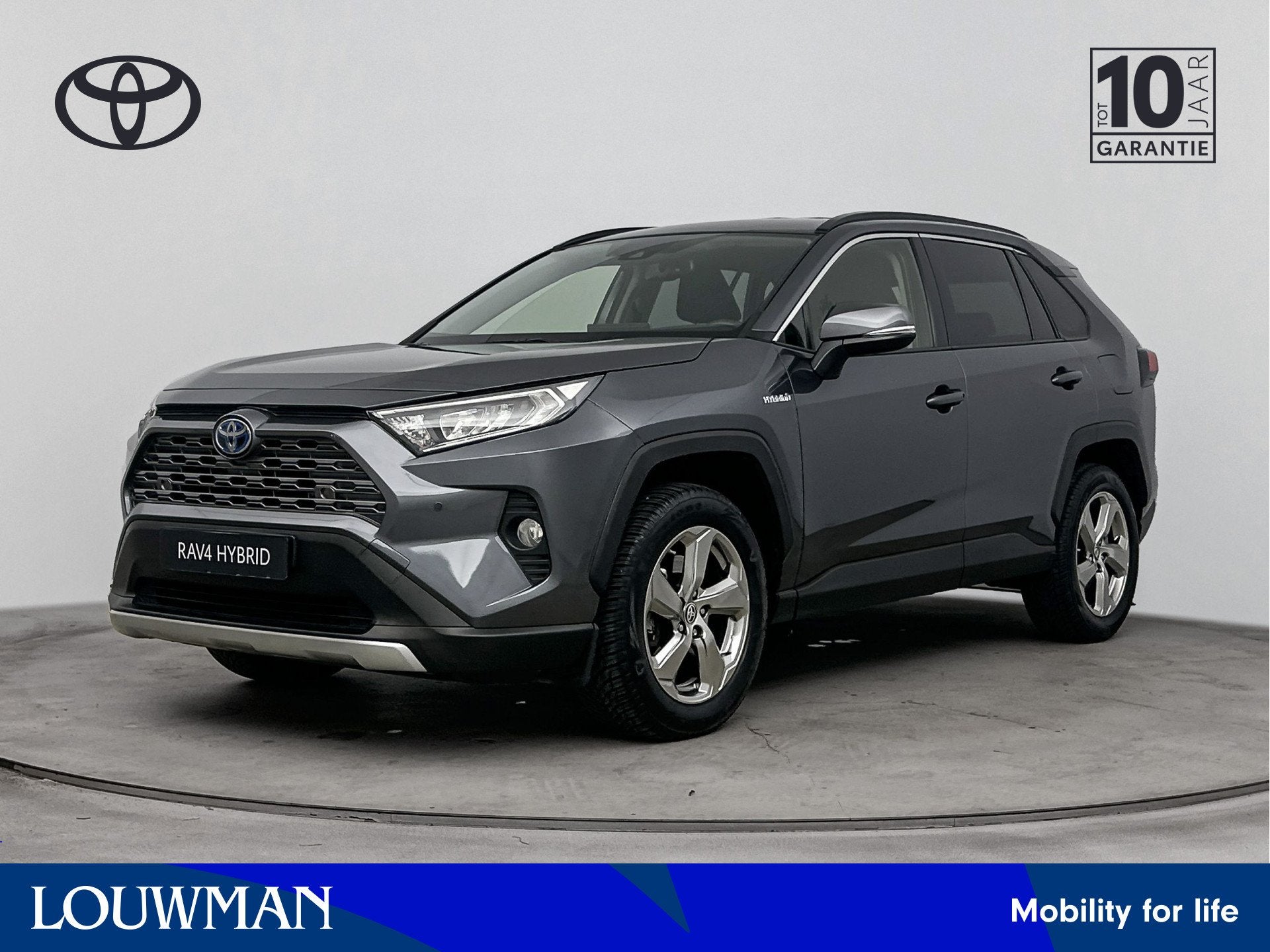 Toyota RAV4 2.5 Hybrid Dynamic (bj 2021, automaat), Auto's, Automaat, Gebruikt, Zwart, 218 pk