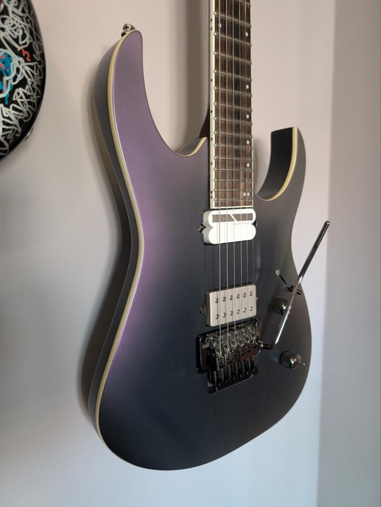 Ibanez RG60ALS Black Aurora Burst Matte, Ophalen of Verzenden, Gebruikt, Solid body, Ibanez