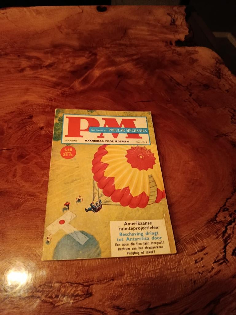 PM Popular Mechanics Augustus 1957 - Nette staat, Ophalen of Verzenden, Gelezen