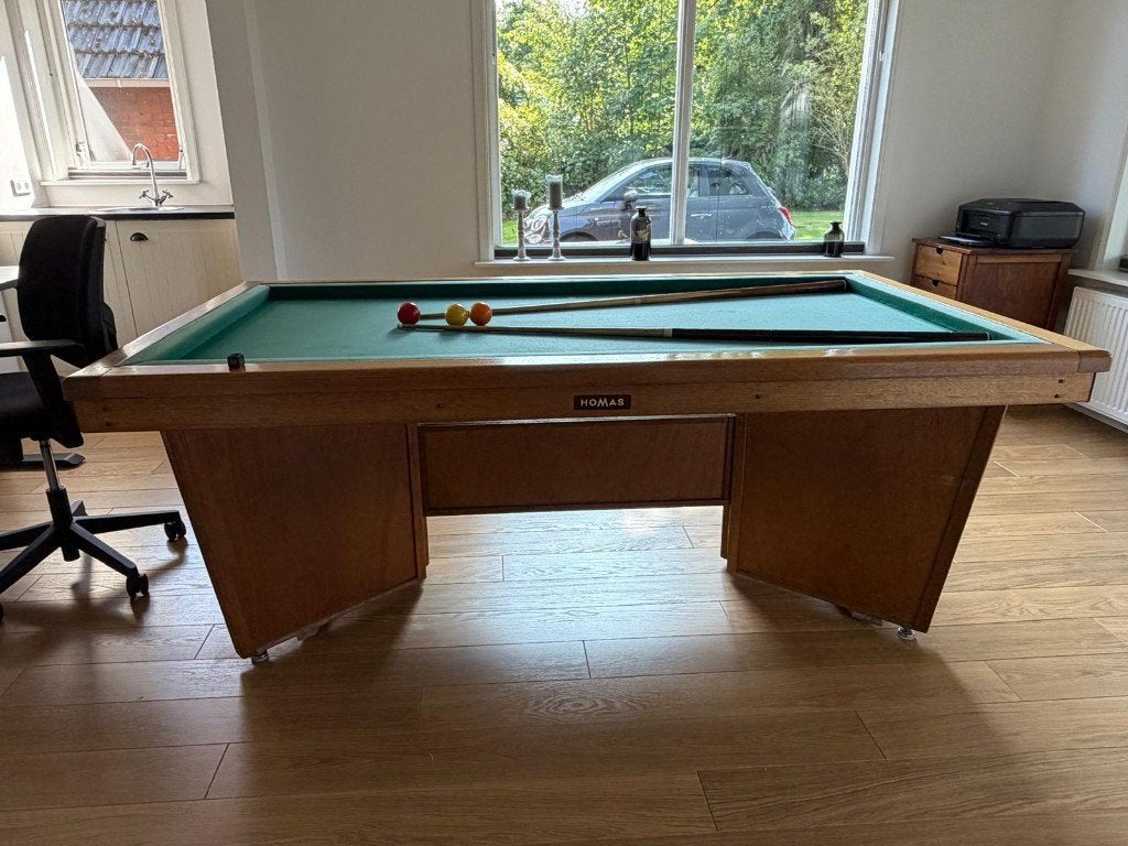 Homas biljarttafel – Gratis af te halen, Sport en Fitness, Biljarten en Poolen, Ophalen, Gebruikt, Biljarttafel