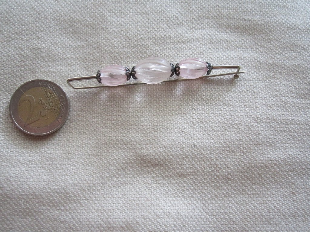 44.  Schitterende oude broche, apart, Ophalen, Overige materialen, Ketting