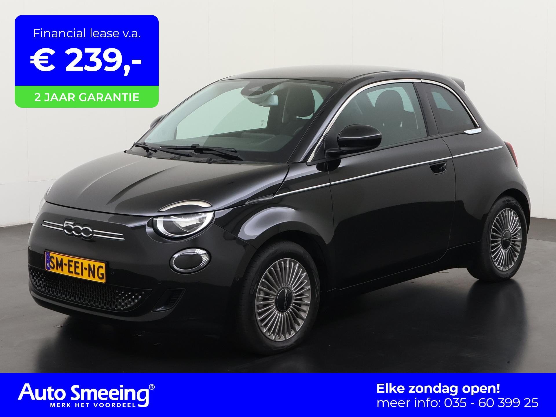Fiat 500e Icon 42 kWh | SOH 97% | Camera | Apple Carplay | S, Auto's, 12 maanden, Stof, Gebruikt, 118 pk