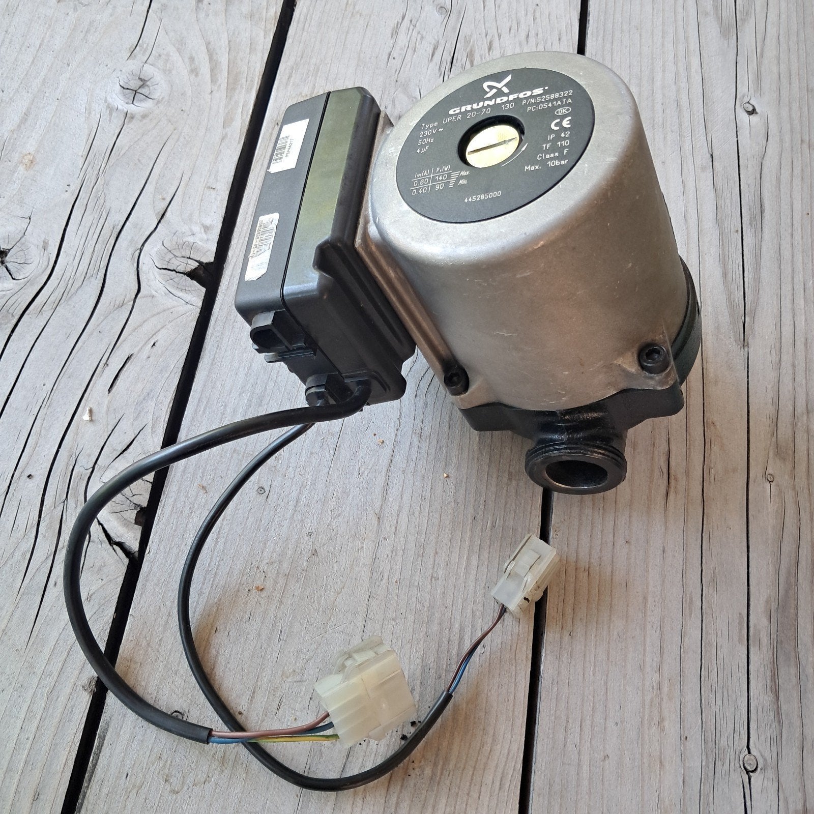 atag blauwe engel 2 pomp Grundfos UPER 20-70 130, Gebruikt, Minder dan 30 cm, Overige typen, Minder dan 60 cm