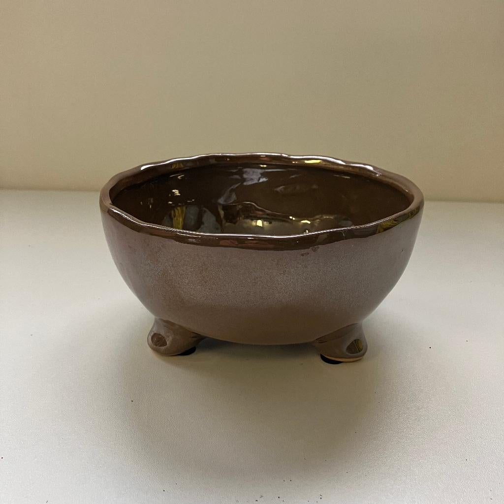 St. Tropez Dark Pearl Pot van DK, Tuin en Terras, Bloempotten, Zo goed als nieuw, Aardewerk, Minder dan 40 cm, Minder dan 25 cm