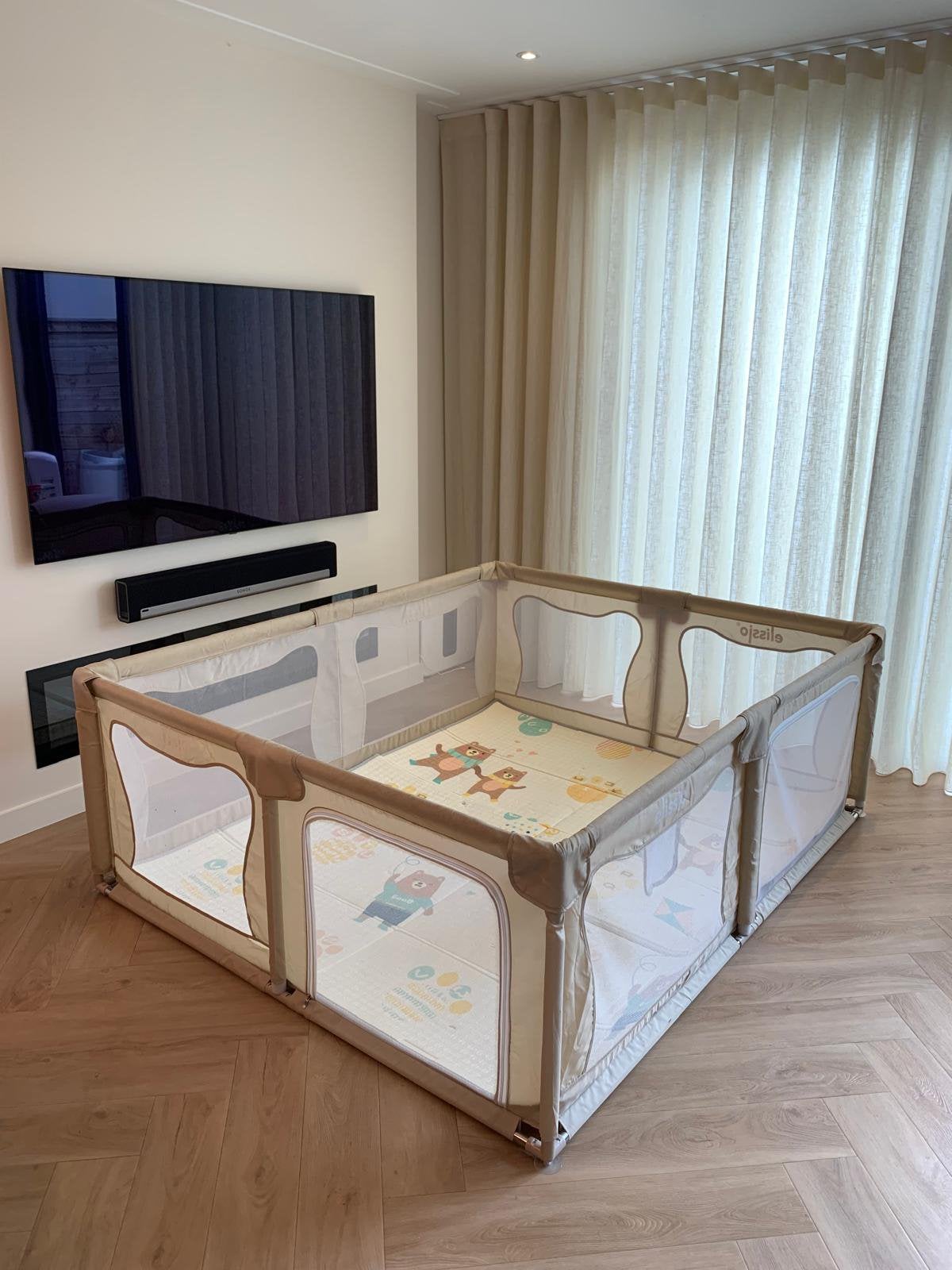 Elissio Grondbox  Baby Speelbox - Kinderbox 180x150 CM, Kinderen en Baby's, Boxen, Ophalen, Zo goed als nieuw