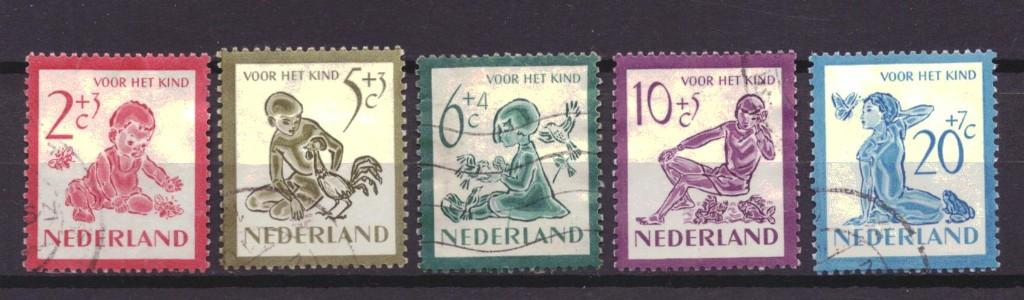 Nederland 563 t/m 567 Gestempeld! (1950), Postzegels en Munten, Postzegels | Nederland, Ophalen of Verzenden, Na 1940, Gestempeld