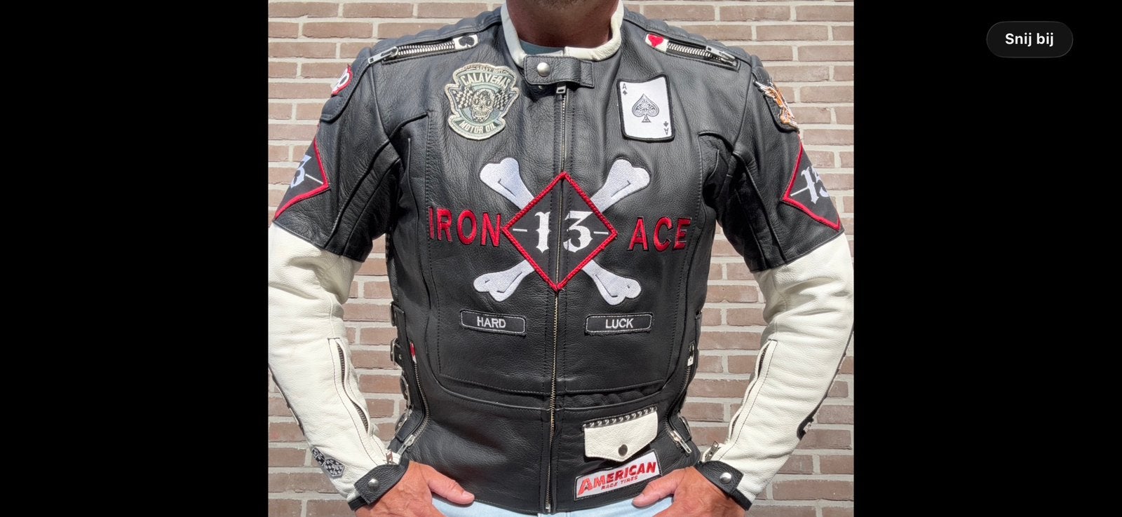 Motorjack motorjas UNIEK! Harley Davidson., Ophalen of Verzenden, Tweedehands, Heren, Jas | leer