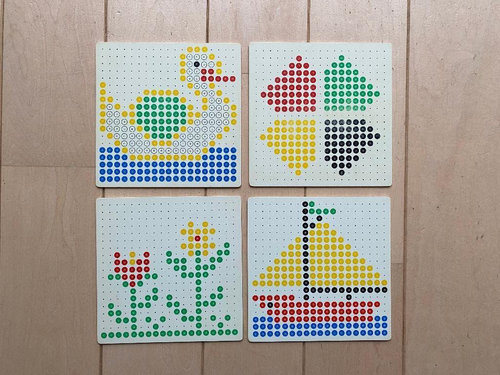 Kralenplank voorbeeldkaarten, Ophalen of Verzenden, Gebruikt