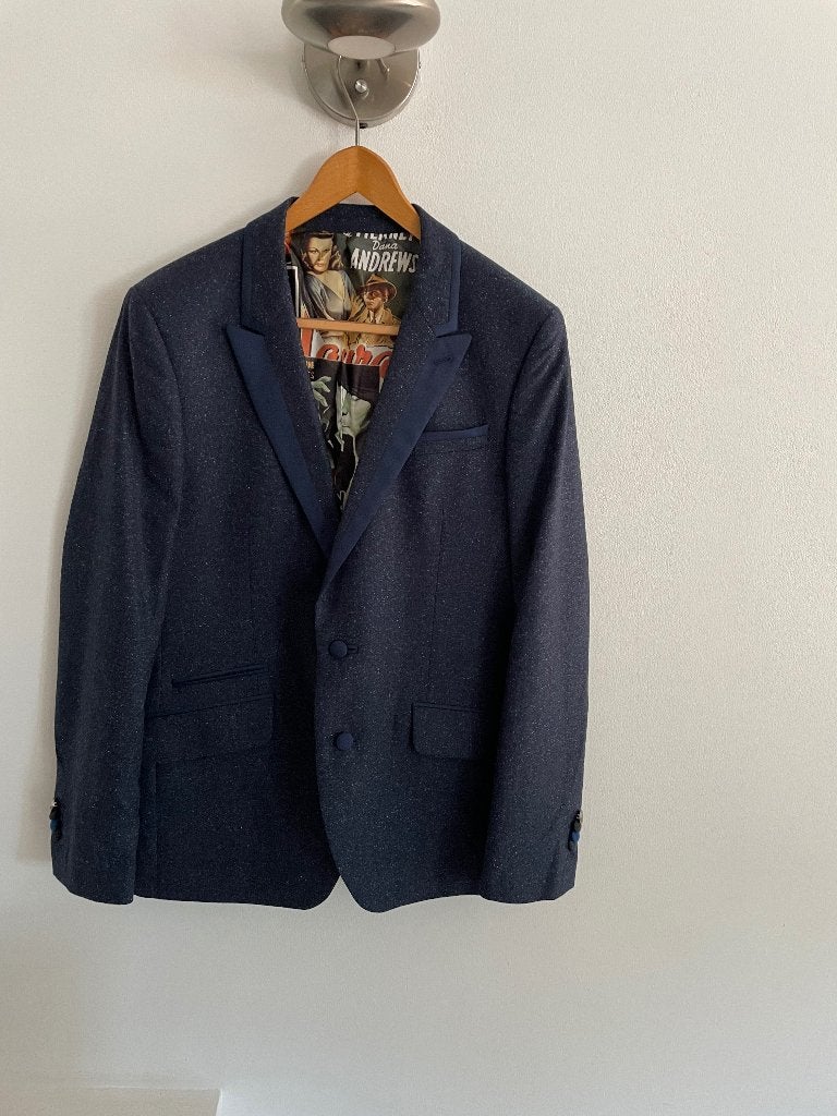 Circle of Gentlemen Colbert - Stijlvol Blauw Colbert, Blauw, Maat 56/58 (XL), Zo goed als nieuw, Ophalen