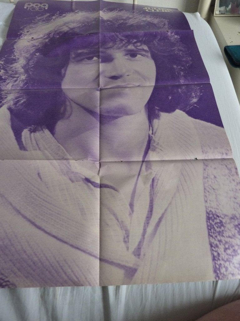 JULIEN CLERC/RUBETTES GROTE POSTER 50 X 80 CM POPFOTO, Verzenden, Zo goed als nieuw, A1 t/m A3, Film en Tv