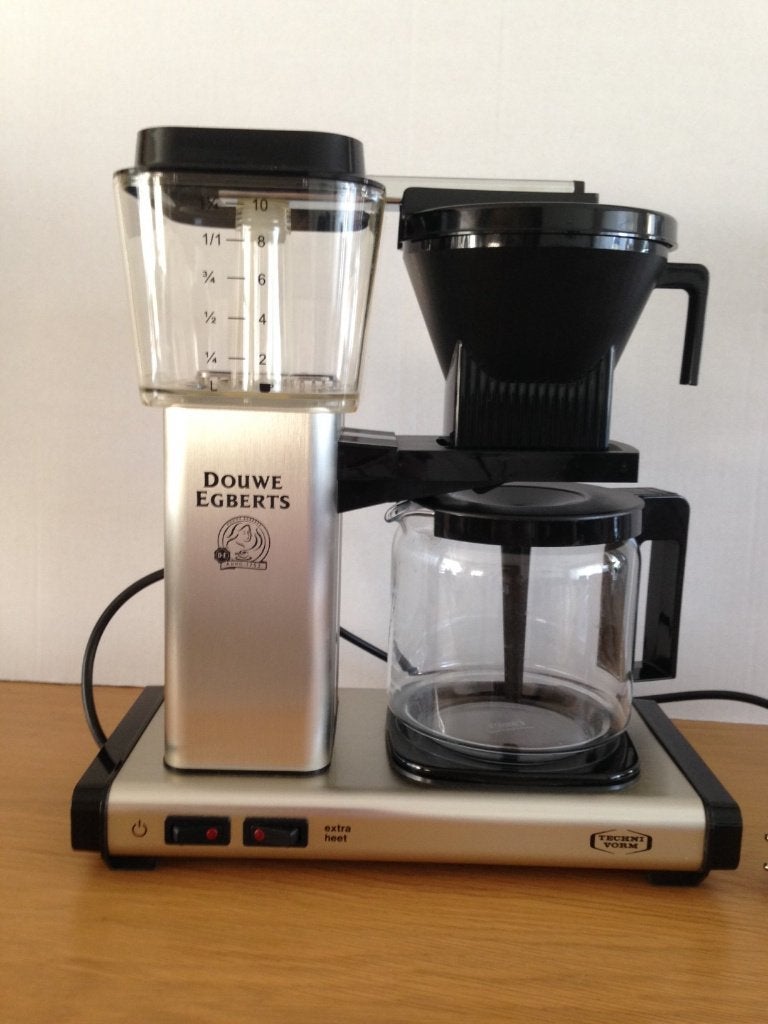 NIEUWSTAAT Douwe Egberts koffiezetapparaat BRUCH, Stoompijpje, 10 kopjes of meer, Koffiemachine, Gemalen koffie