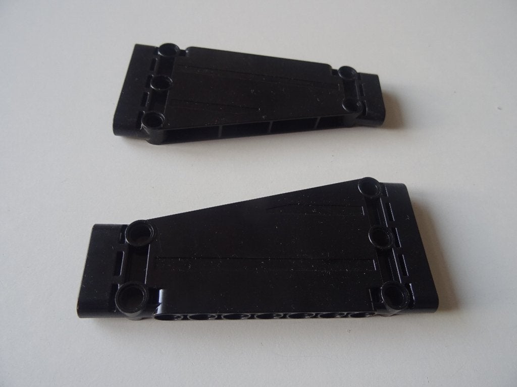 8 technic Lego paneel plaat 5x11x1 schuin zwart, Lego, Ophalen of Verzenden, Zo goed als nieuw, Technic
