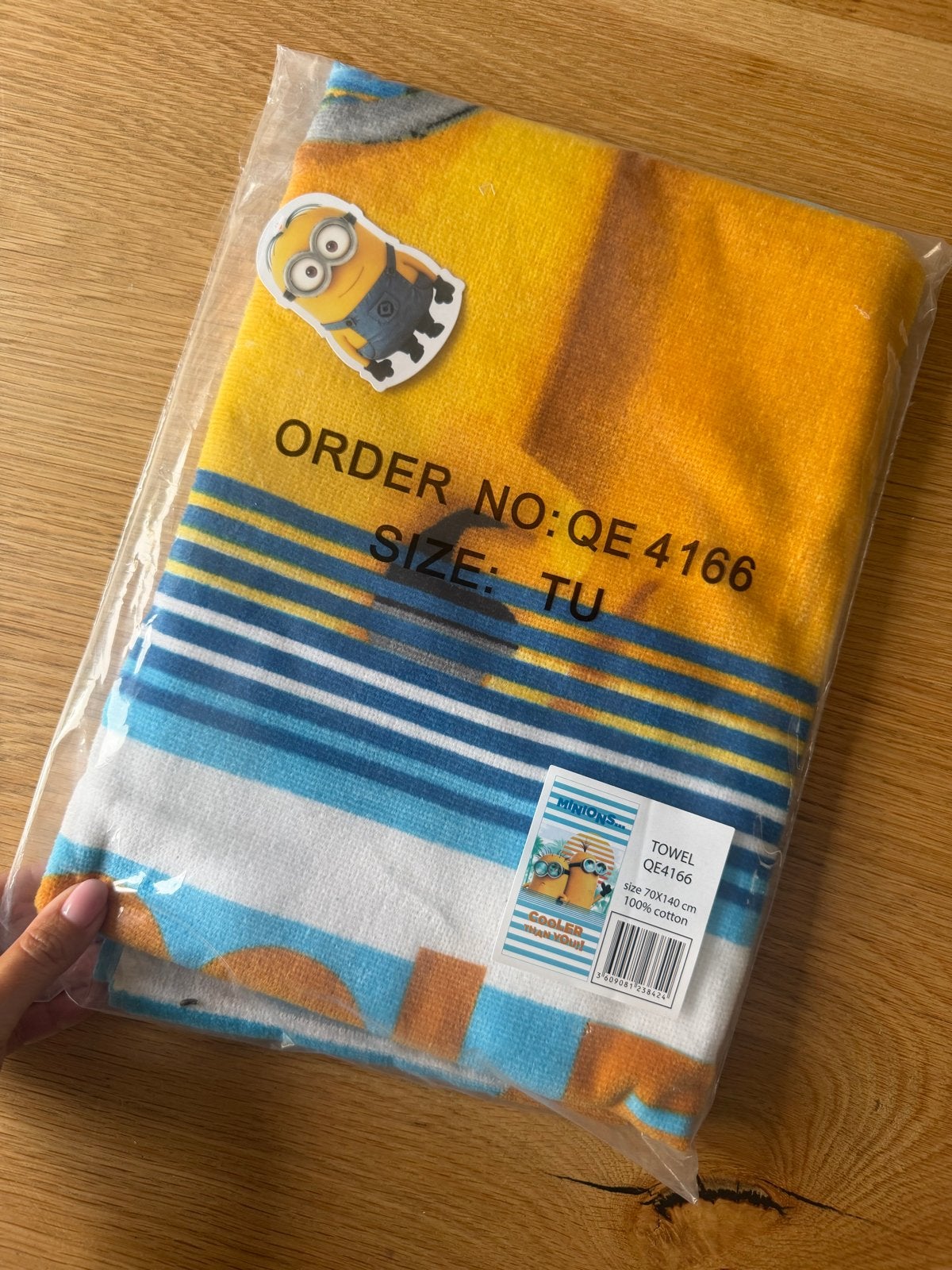 NIEUW | Minions Strandlaken - 70x140 cm - 100% katoen, Meerkleurig, Overige merken, Badlaken, Nieuw