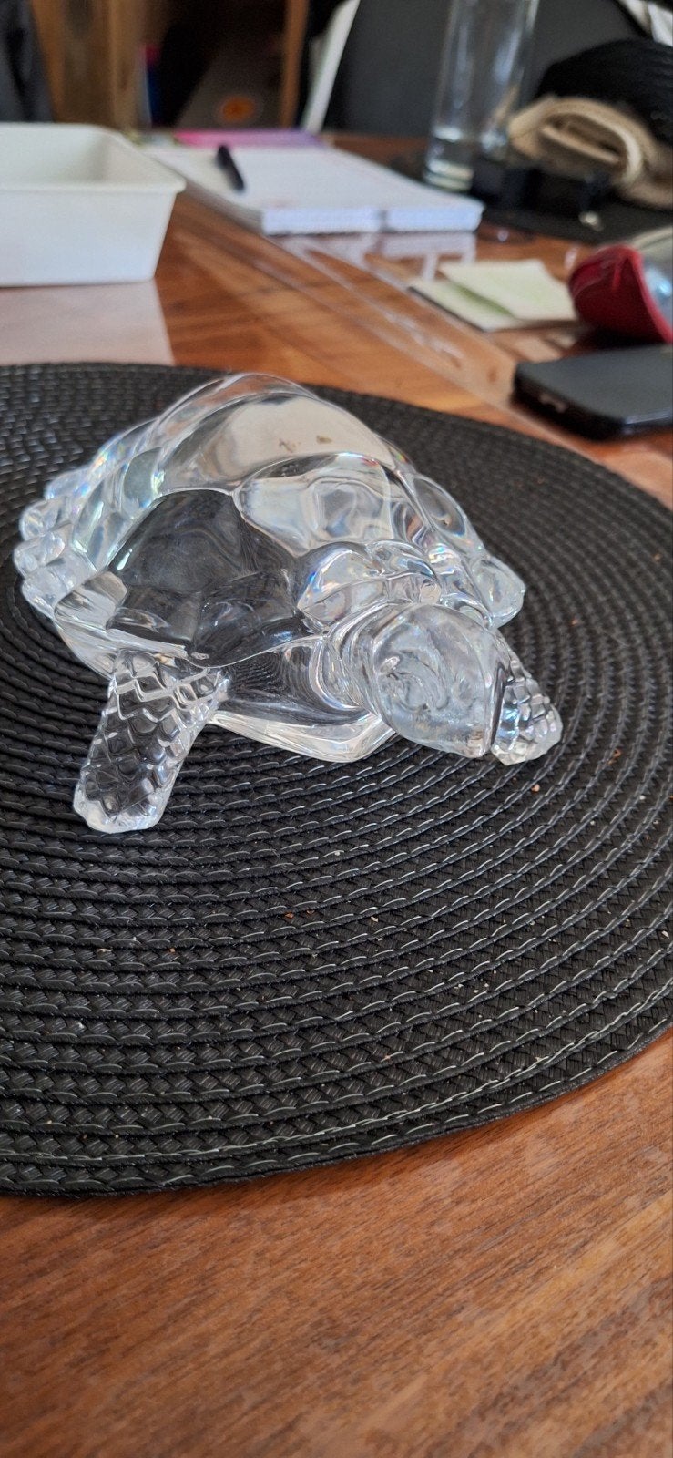 RCR Kristal Glas Schildpad en Beeldje, Ophalen of Verzenden
