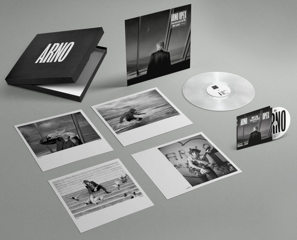 BoxSet Arno Hintjens Opex CLEAR Vinyl LP + CD + 4 Photos NEW, Boxset, Pop, Ophalen of Verzenden, 12 inch