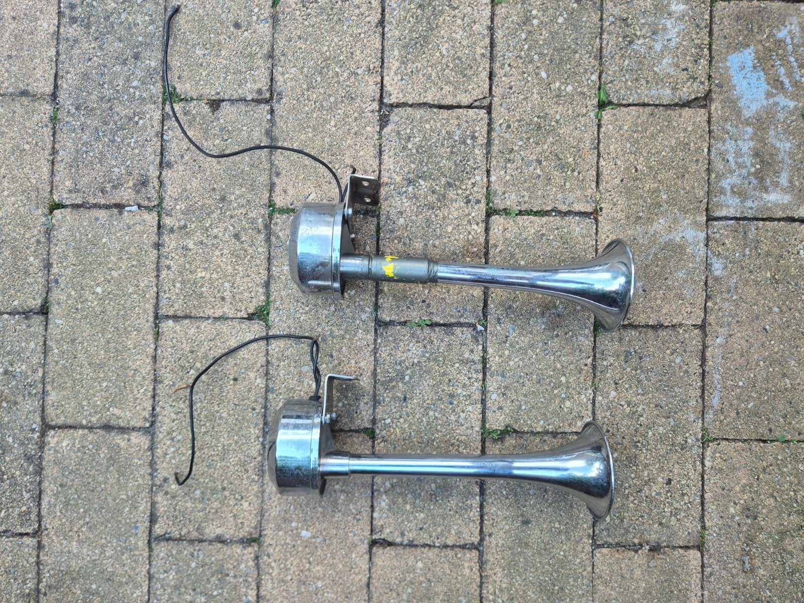 Set van 2 vintage claxons voor auto, Ophalen of Verzenden, Gebruikt, Universele onderdelen