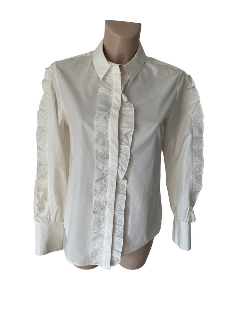 Scotch & Soda blouse S, Wit, Ophalen of Verzenden, Zo goed als nieuw