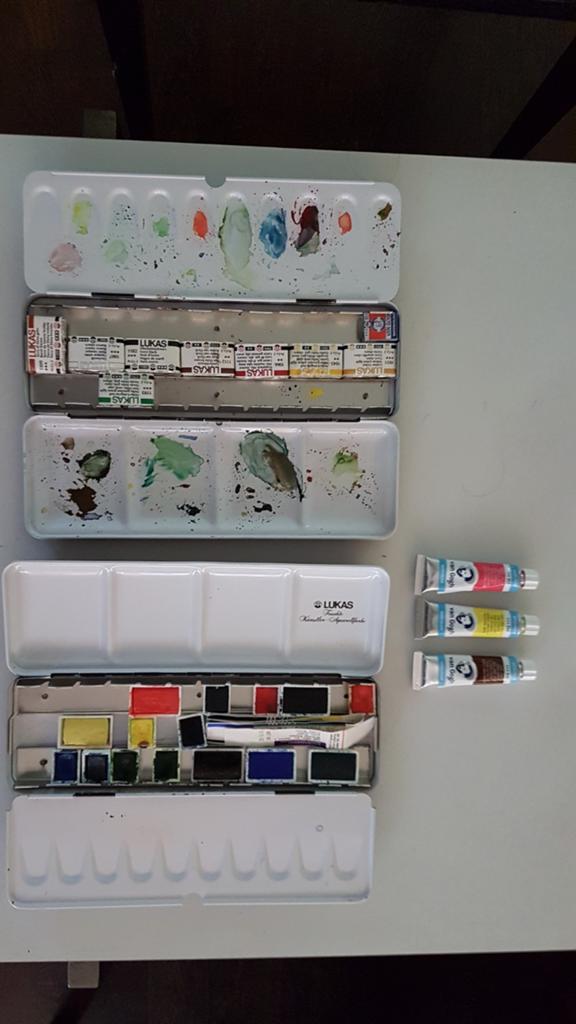 Aquarelverf, Ophalen of Verzenden