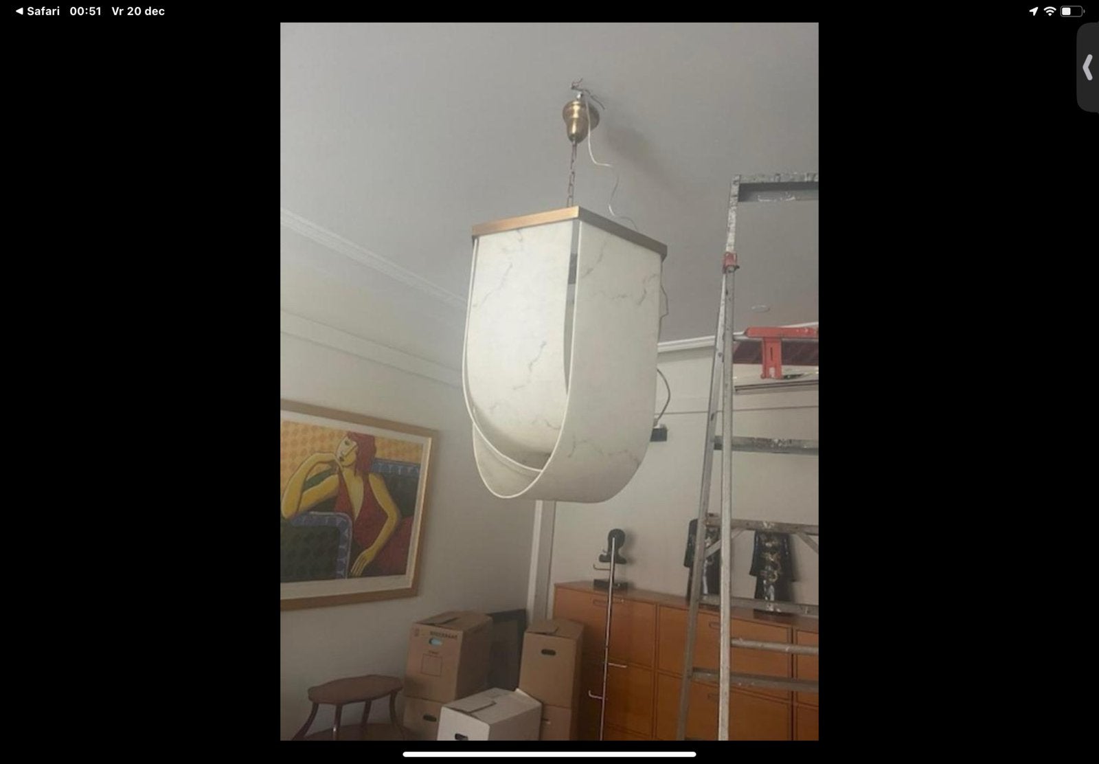 Eichholtz Hanglamp - Luxe Design Verlichting, Huis en Inrichting, Ophalen, Zo goed als nieuw, Metaal, E14 (klein)