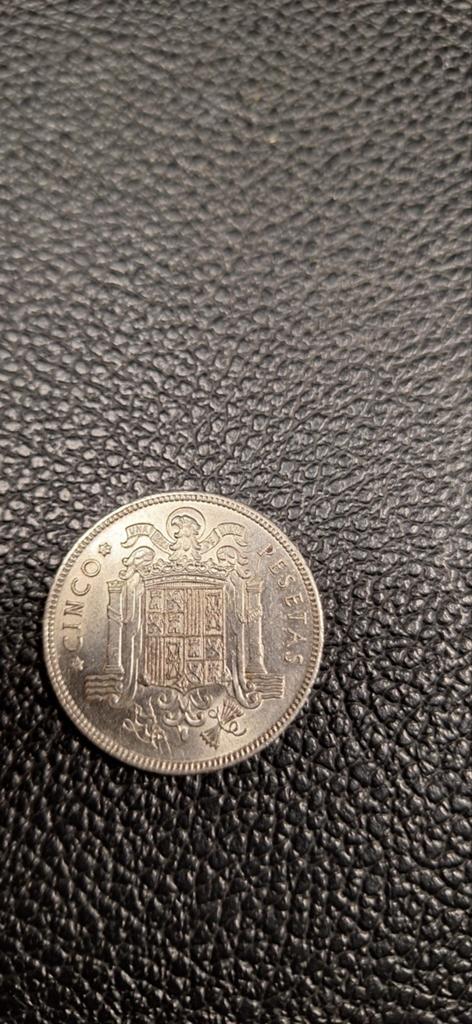 Spanje 5 peseta 1949 (50), Ophalen of Verzenden, Overige materialen