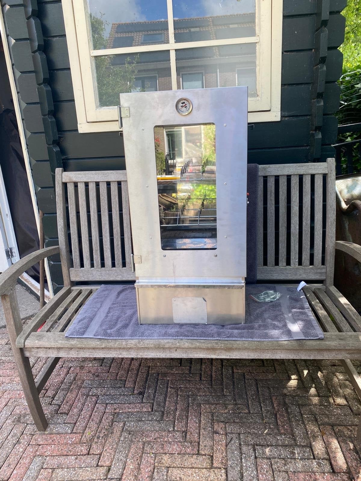 Rookoven RVS - Zo goed als nieuw, compleet met toebehoren, Ophalen, Zo goed als nieuw