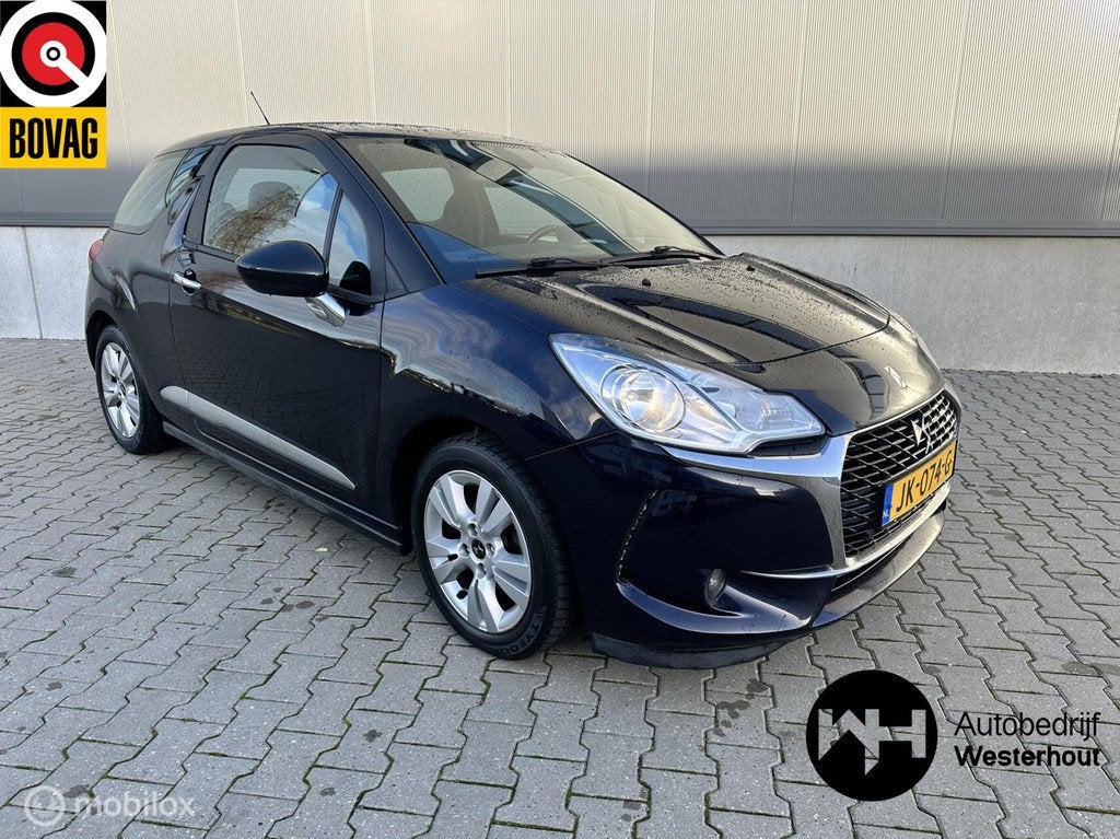 Ds 3 1.2 PureTech Navigatie dealer onderhouden, Auto's, Voorwielaandrijving, Euro 6, Blauw, Origineel Nederlands