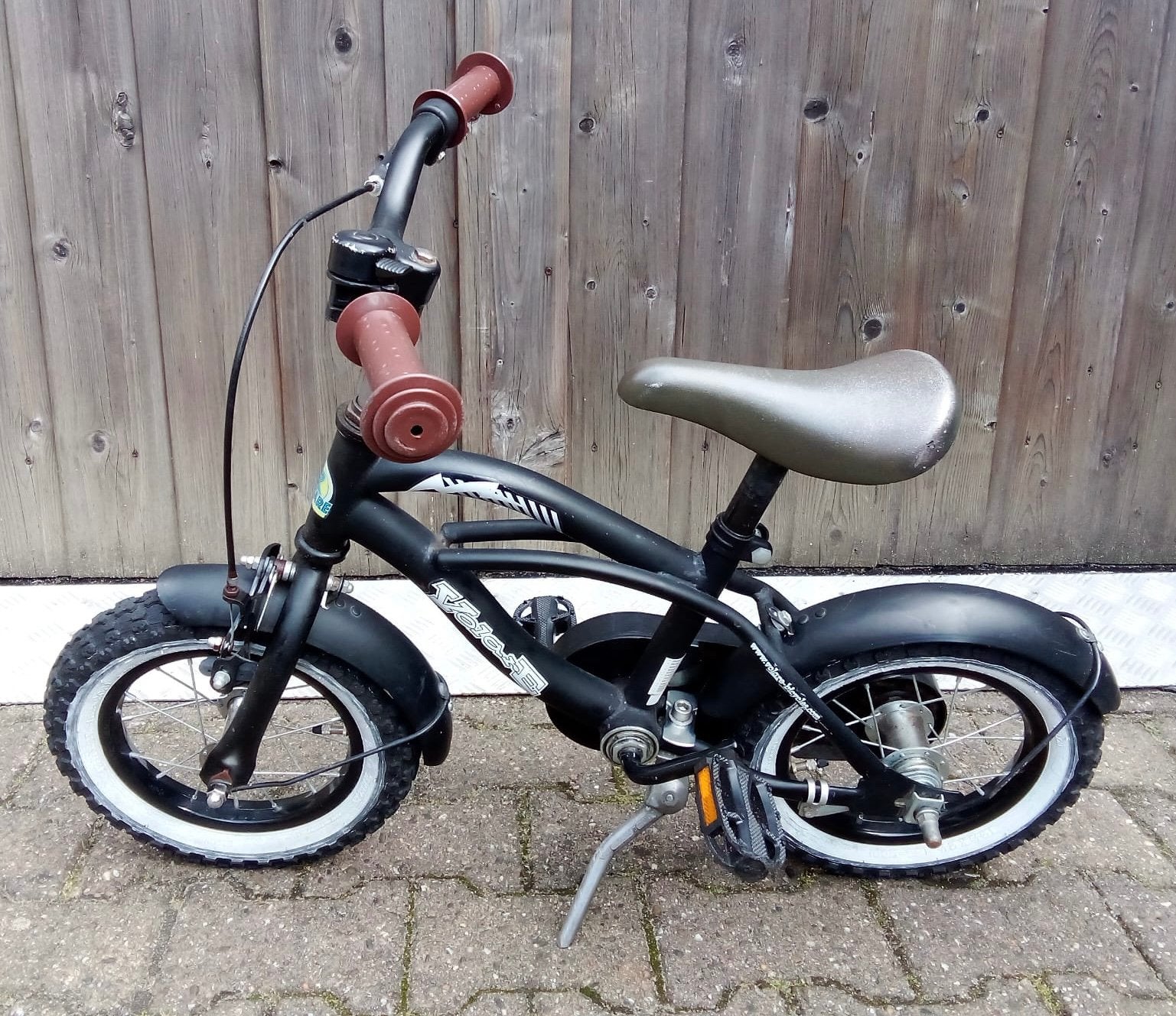 Mooi Stoer kinderfietsje 12 inch, Ophalen, Gebruikt, Minder dan 16 inch
