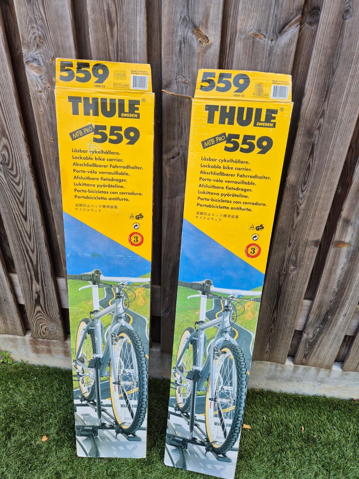 Thule MTB Pro 559 Dakdrager Fietsendrager (1 stuk), Ophalen, Gebruikt, Brede banden, Dakdrager