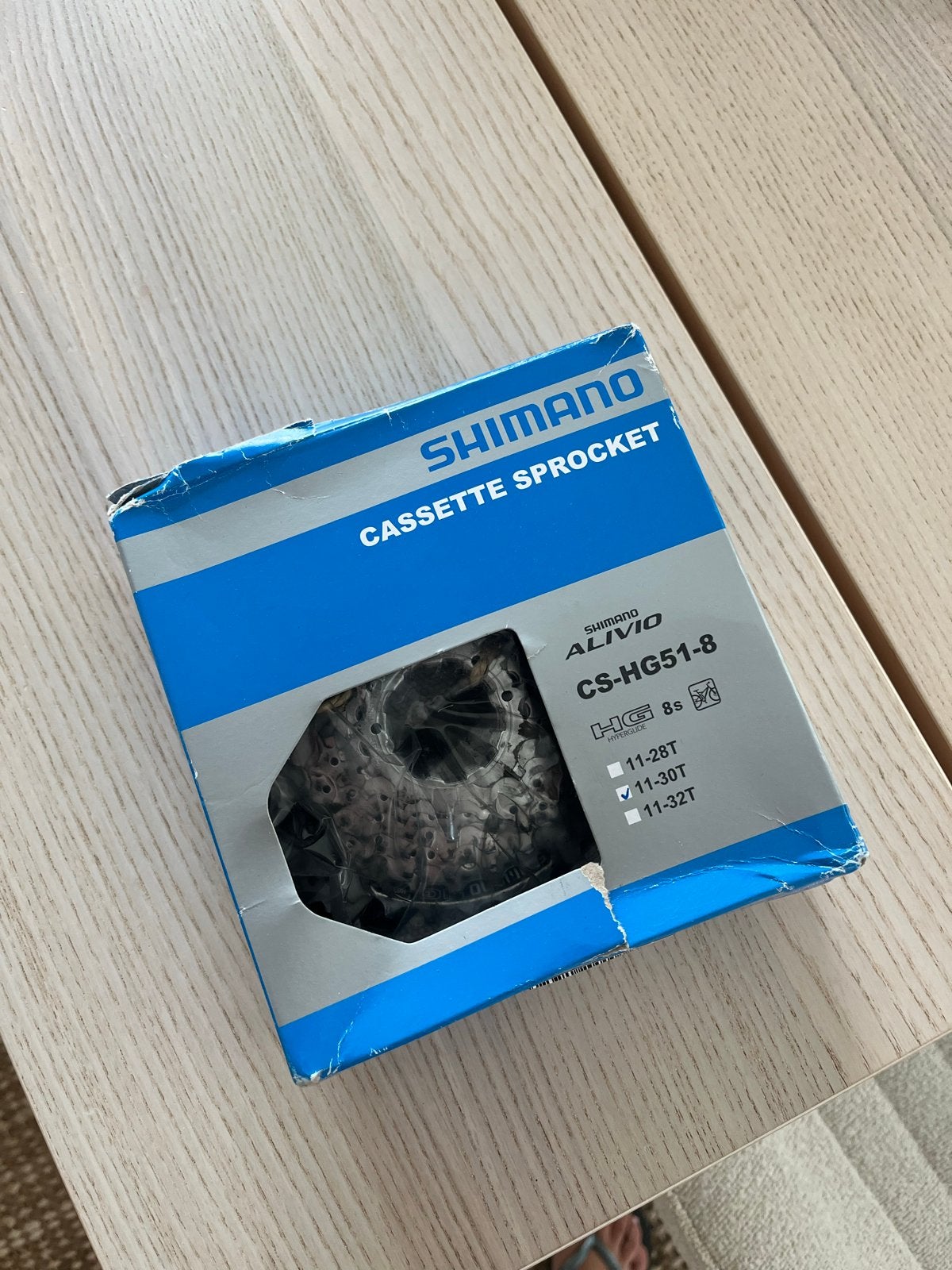 Shimano Alivio CS-HG51-8 Cassette - 11-30T (nieuw), Fietsen en Brommers, Fietsonderdelen, Ophalen, Zo goed als nieuw, Derailleur of Ketting