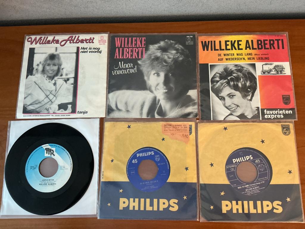 Willeke Alberti Singles Collectie - 5 stuks, Ophalen of Verzenden, Gebruikt, Nederlandstalig