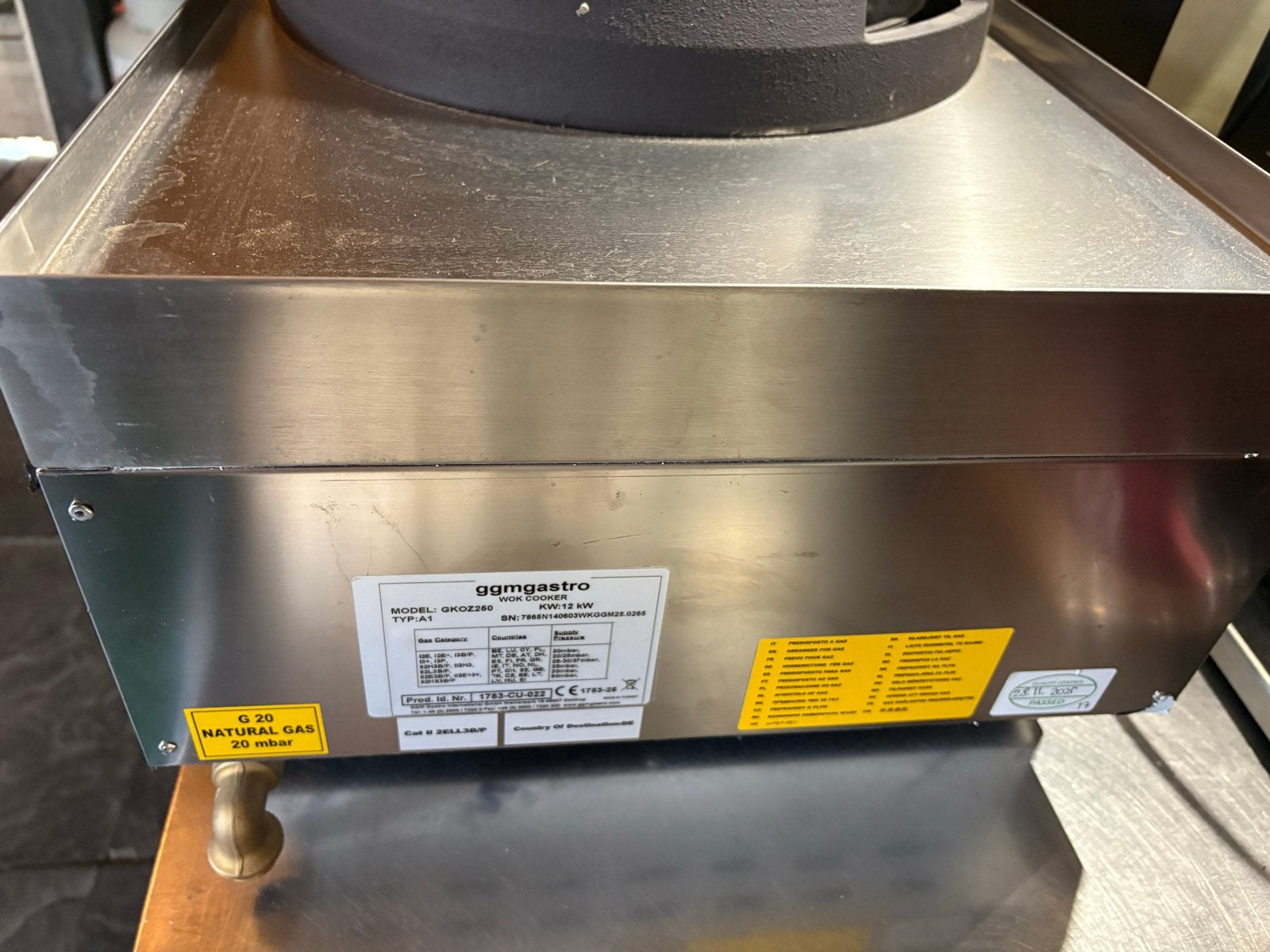 GGM Gastro Wokbrander - Model GKQ2360 - 12 kW, Ophalen, Gebruikt, Fornuis, Frituur en Grillen