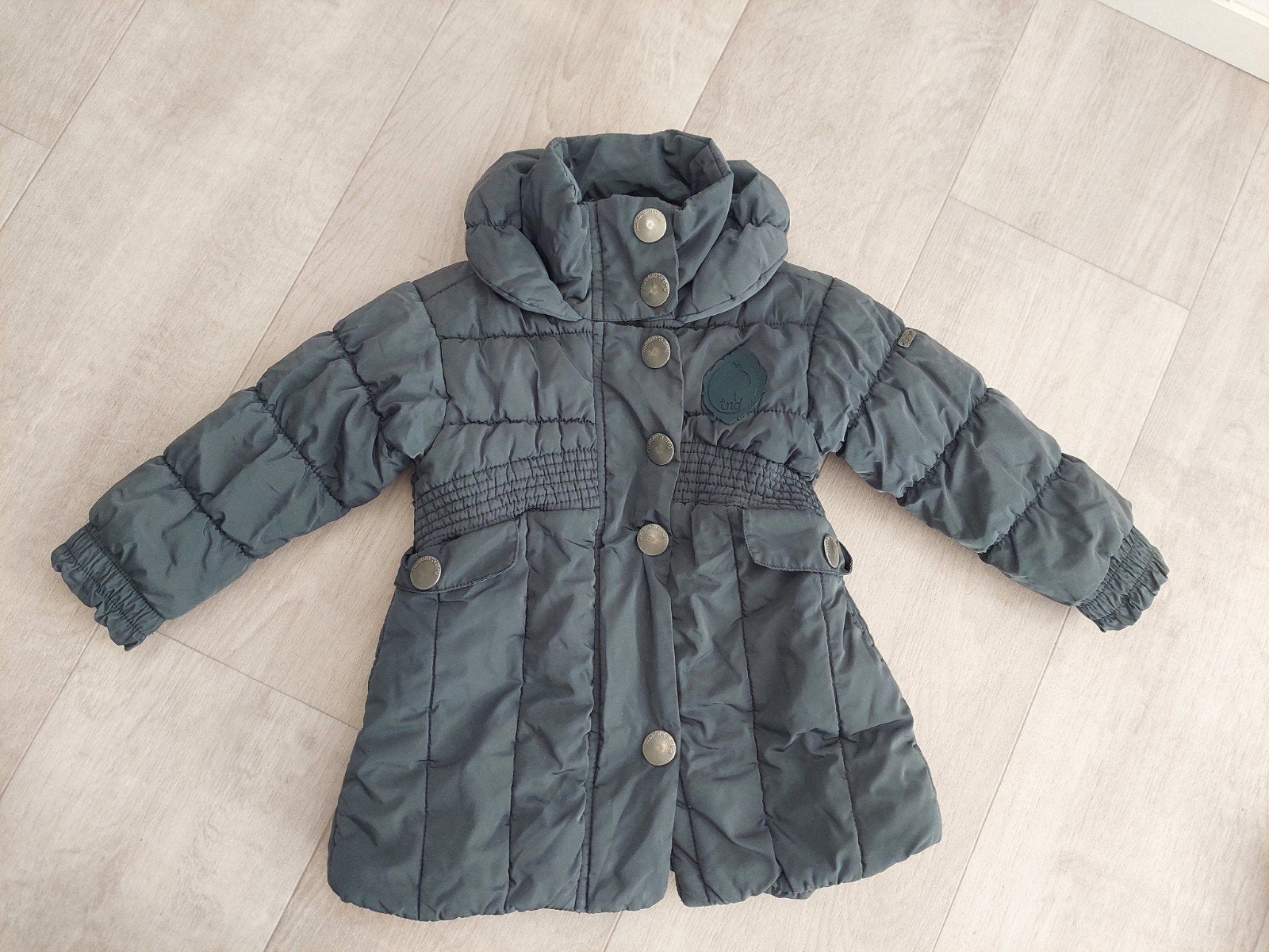grijze winterjas maat 92 meisje jas jasje tumble 'n dry, Ophalen of Verzenden, Zo goed als nieuw, Meisje, Jas