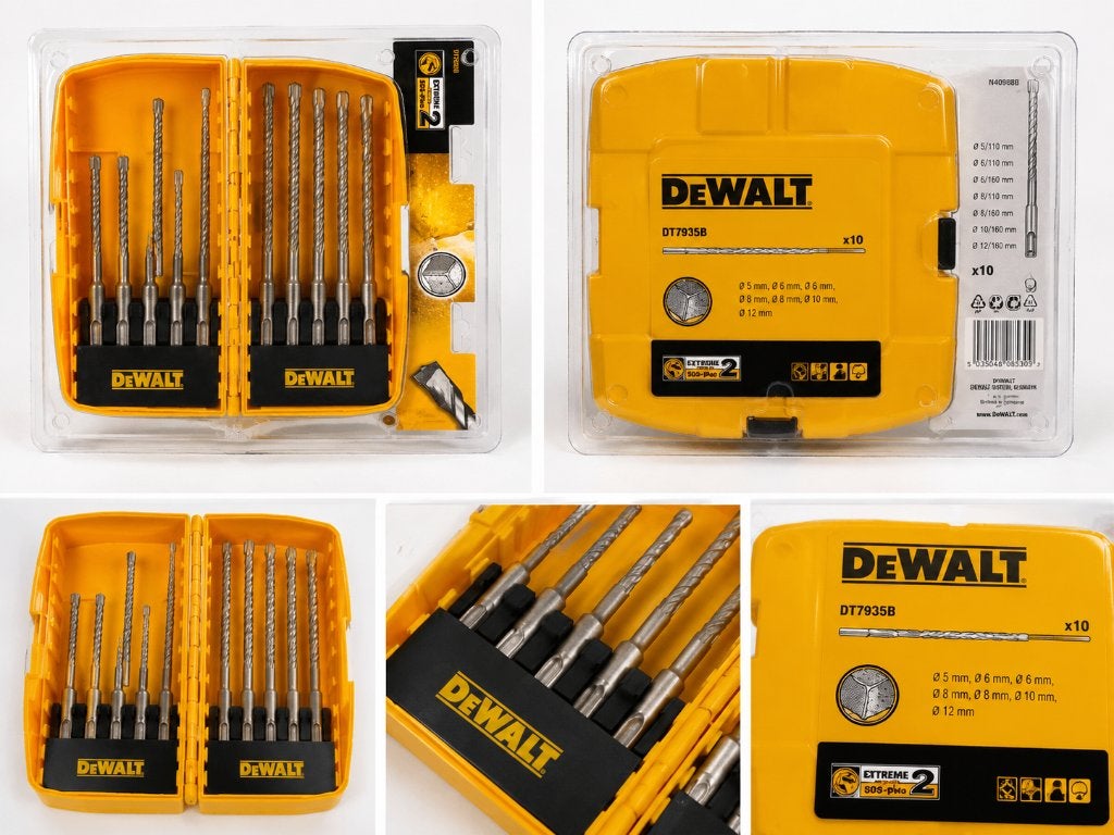 Nieuwe DeWALT Extreme 2 SDS-Plus Borenset DT7935B – 10-delig, Boor- en/of Breekhamer, Mvi, Nieuw, Mvi