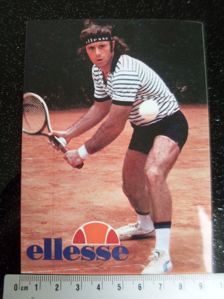 sticker ellesse logo tennissen tennisser Guillermo Vilas, Verzenden, Zo goed als nieuw, Merk