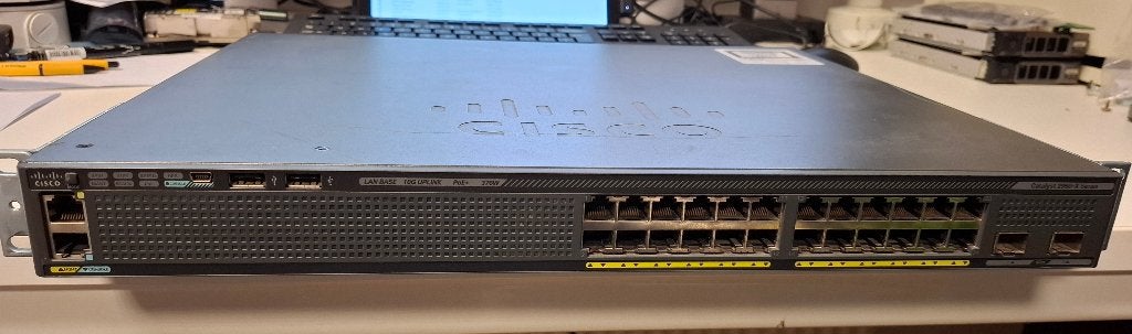 Cisco Catalyst 2960X WS-C2960X-24PD-L gigabit POE Switch, Cisco, Cisco, Ophalen of Verzenden, Cisco