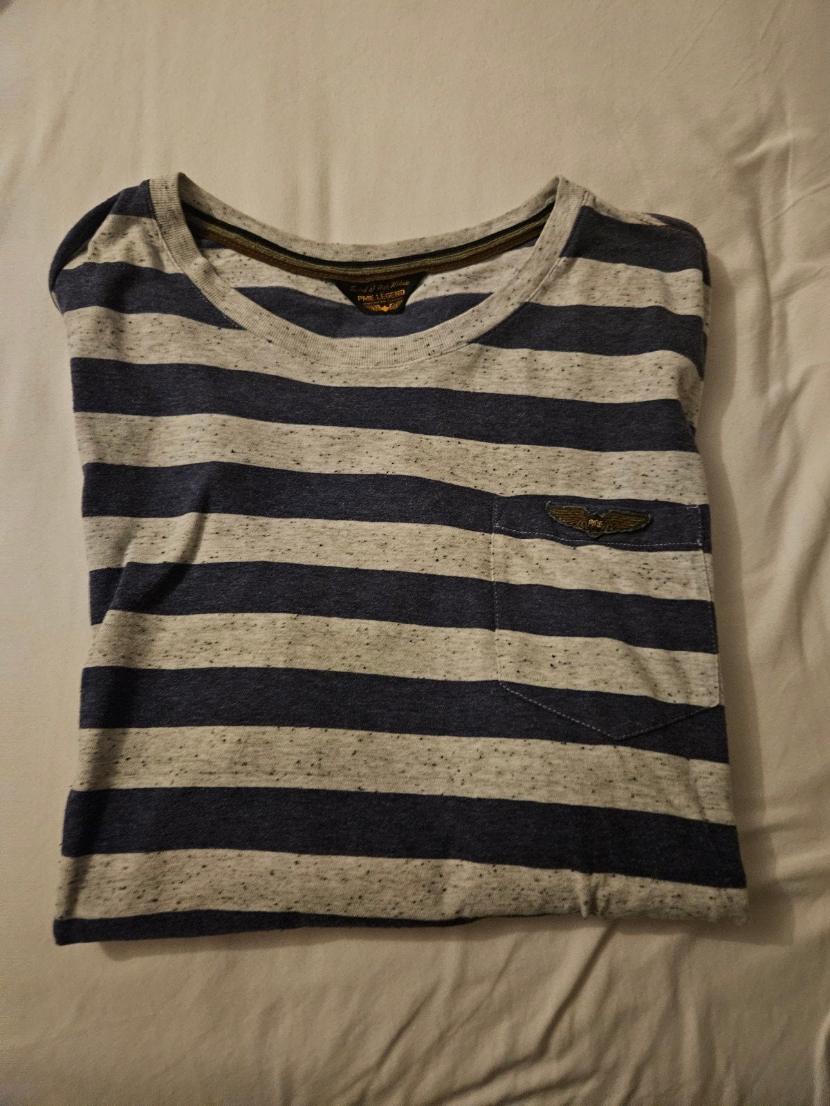 PME Legend T-shirt gestreept XXL, Kleding | Heren, Blauw, Overige maten, Ophalen of Verzenden, Zo goed als nieuw