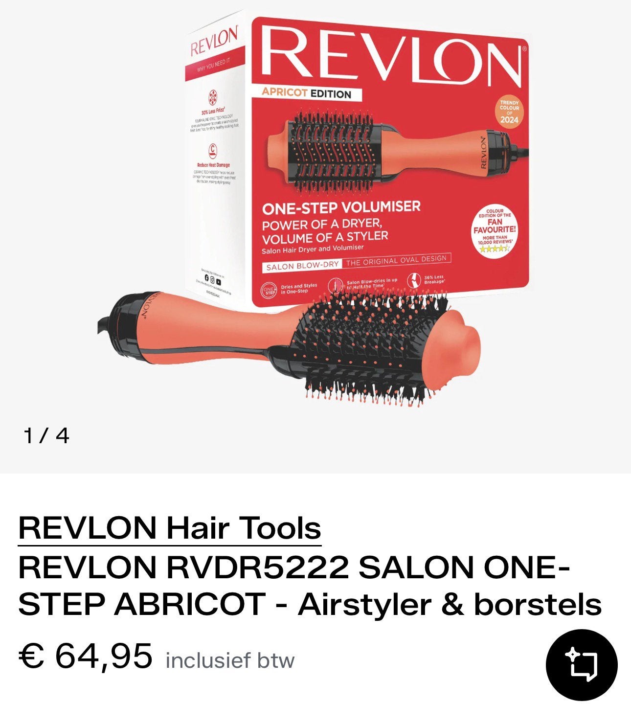 Revlon Föhnborstel Airstyler Nieuw, Ophalen of Verzenden, Nieuw, Föhn of Haardroger