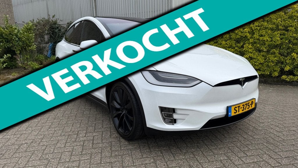 Tesla Model X 75D Base, Automaat, Gebruikt, Zwart, 124 €/maand