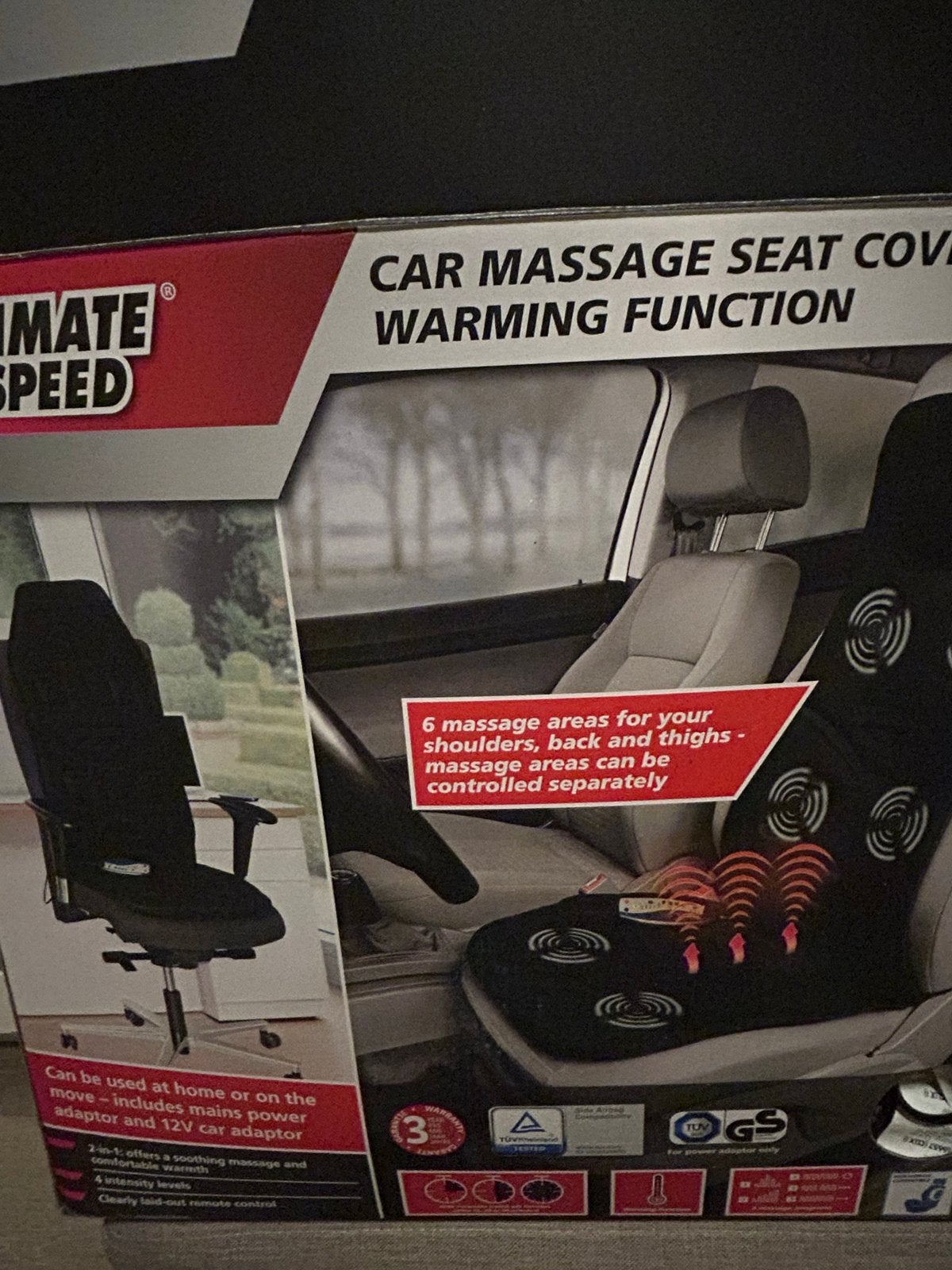 Auto massage stoelhoes met verwarmingsfunctie, Ophalen of Verzenden, Zo goed als nieuw
