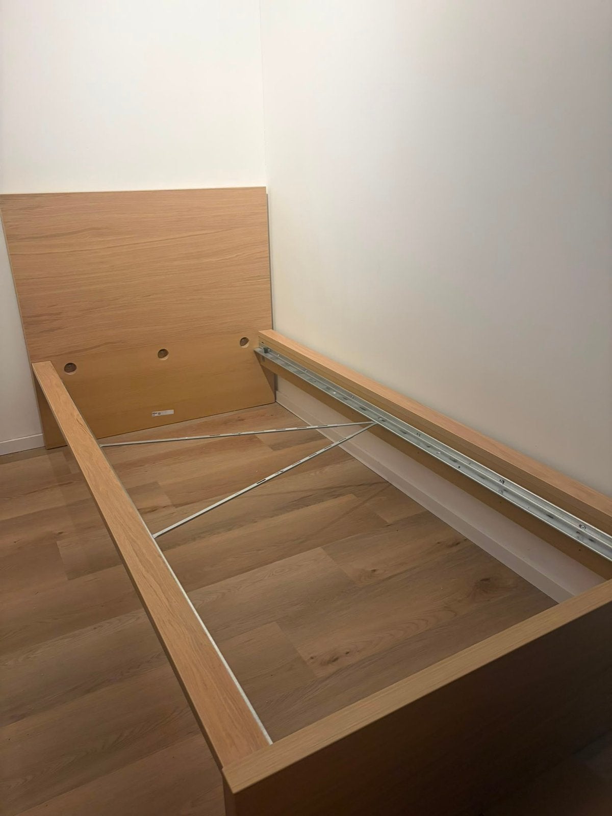 Ikea Malm eenpersoonsbed 90x200cm, Ophalen, Gebruikt, 90 cm, Eenpersoons