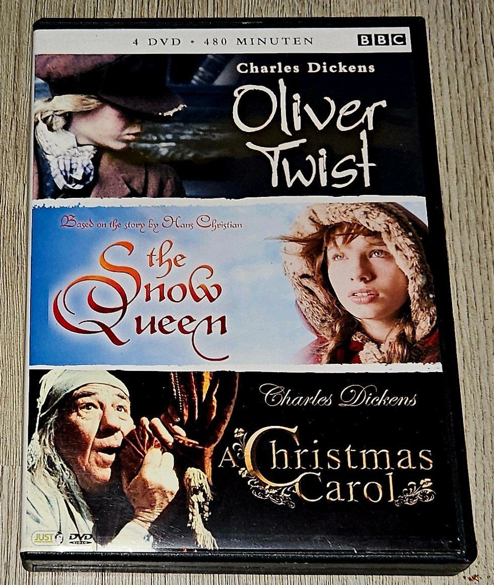 Oliver Twist, The Snow Queen, A Christmas Carol (4 DVD), Alle leeftijden, Nederlands, Ophalen of Verzenden, Inclusief doosje